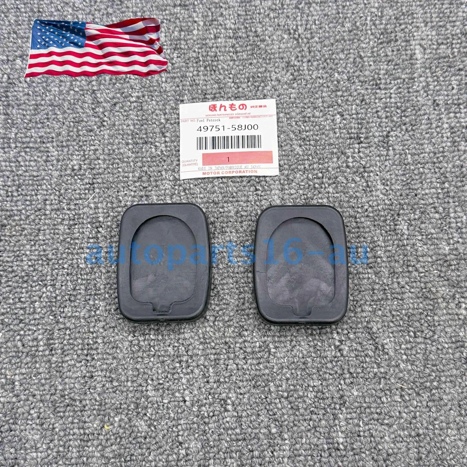 2x Brake Clutch Pedal Pad Covers Fit for Suzuki Swift Samurai Sidekick Geo Metro Foto 2 de 4