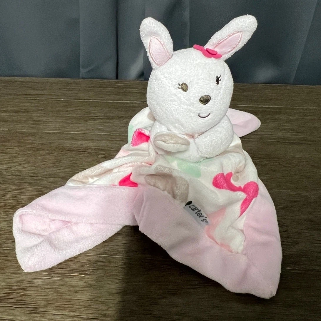 Carter's Bunny Rabbit with Butterflies Blanket Lovey