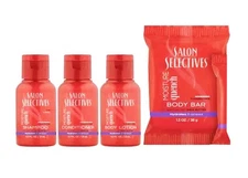 Salon Selectives Shampoo, Conditioner, Body Lotion and Soap Travel Size Pack