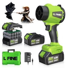 Leaf Blower Cordless - Lightweight Electric Handheld Blower with Battery and ...