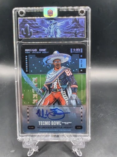 Bo Jackson Battle Arena Tecmo #MJA6 Amigo One Ice Auto /50 Mark Jackson