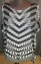 Beautiful Rafaela Blouse LK Nw Short Sleeve Rings And Tie At Side Scoop Neck...