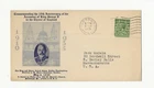 GB 1935 Silver Jubilee FDC on a printed matter card rate franked with a 1/2p