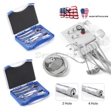 Portable Dental Turbine Unit Work with Air Compressor Weak Suction/Handpiece Kit