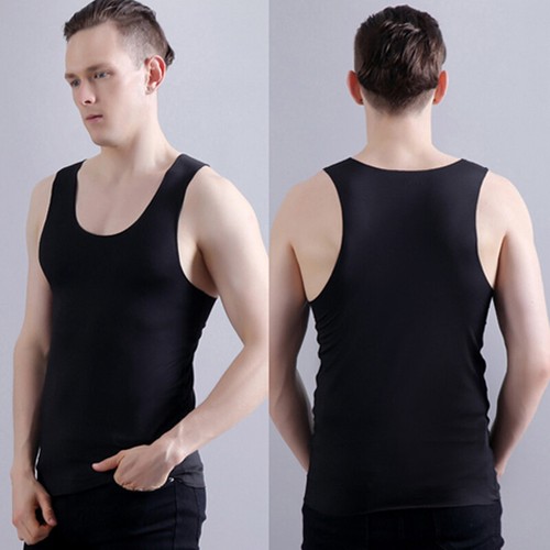 Herren Eis Seide Tank Top Bodybuilding Muskel Ärmellos Gym Fitness T-Shirts Weste✧ - Bild 12 von 24