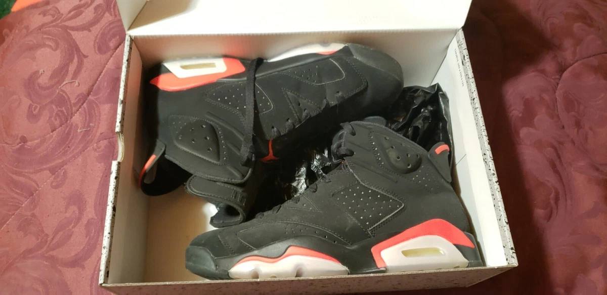 Nike Air Jordan 6 Retro Basketball Shoes - Black/Infrared, US 9