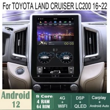 For Toyota Land Cruiser Lc200 16-22 Radio Car Android Gps Navigation Wifi 13.6"