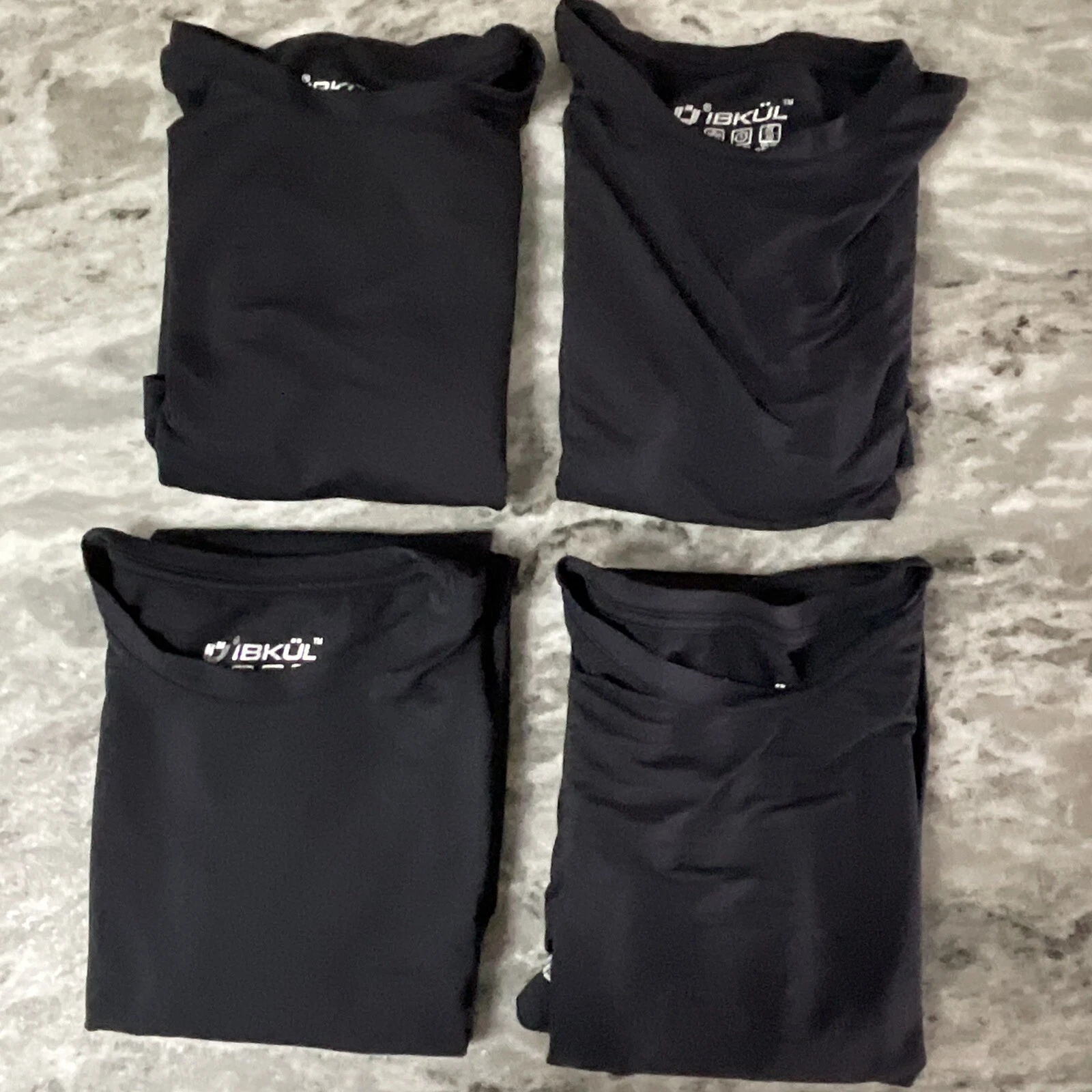 4- IBKüL Men's Athleisure Wear UPF 50+ Cooling Shirts (LOT of 4) (A1)
