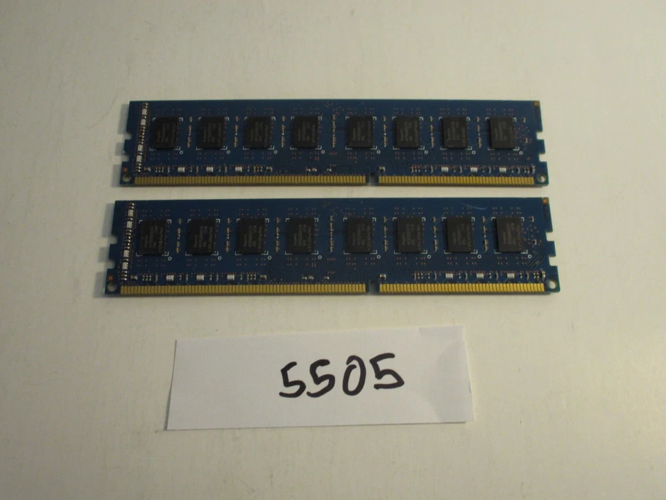 Hynix LOT of 2X4GB=8Gb  PC3-10600 1333Mhz DDR3 DESKTOP MEMORY RAM (5505) - Image 2 of 4