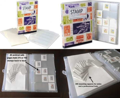 UniKeep Stamp Collection Organizer/Etui - Mieści 150 zorganizowanych znaczków  - Zdjęcie 1 z 10