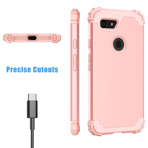For Google Pixel 4 XL 3 3a XL Rubber Shock proof Heavy Duty Hard Back Case Cover - Picture 8 of 16