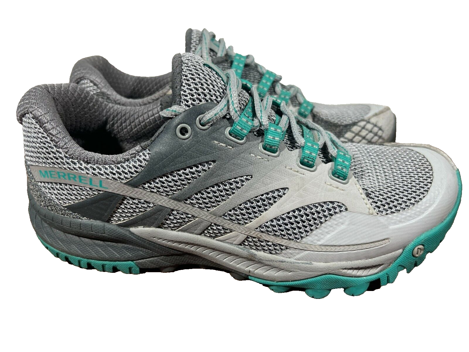 Scarpe da trail running donna Merrell All Out Charge taglia 6 5 J03964 grigio verde
