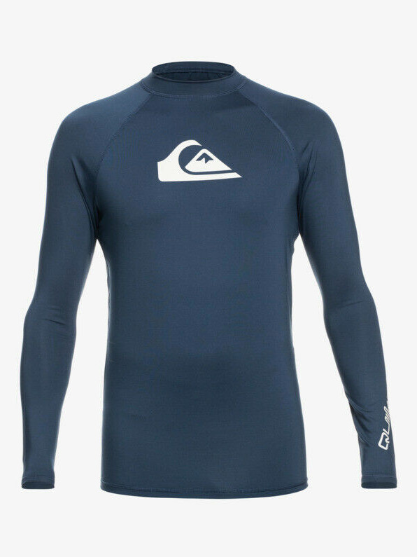 All Time white Lycra manches longues UPF 50 QUIKSILVER rashguard EQYWR03034