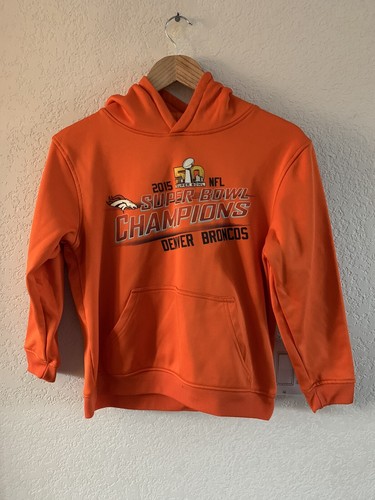 Team Athletics 2015 Denver Broncos Superbowl Sweatshirt Size 10