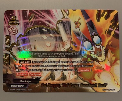 FUTURE CARD BUDDYFIGHT BAL DRAGON “BAL BURST SMASHER!! RE: B” S
