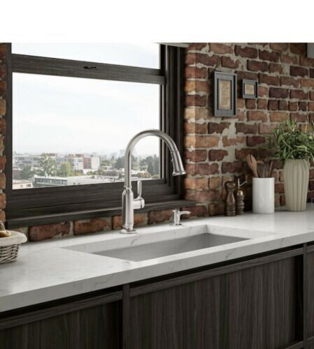 New! Kohler Ealing R28703-SD-VS Pull-Down Kitchen Faucet - Silver - Picture 2 of 3