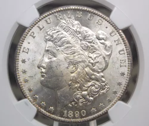 1890 "CC" Morgan SILVER Dollar $1 NGC MS61 #007 Unc Uncirculated ECC&C, Inc.