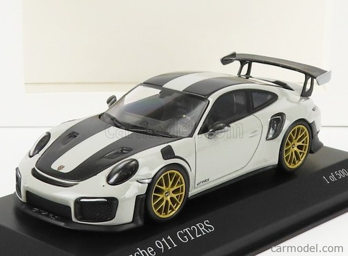 Minichamps 2018 PORSCHE 911 991-2 GT2 RS WEISSACH PACKAGE GREY GOLD RIM 1:43*New - Picture 3 of 7