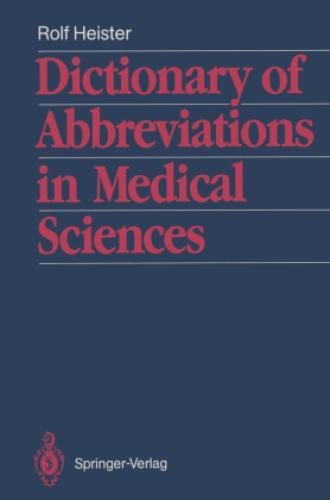 Thumbnail - Dictionary Of Abbreviations In Medical Sciences With A List Of The