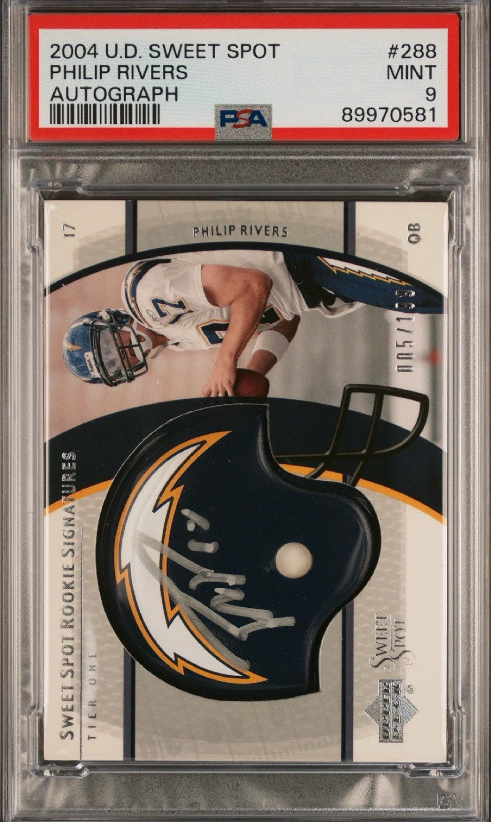 Philip Rivers Upper Deck Sweet Spot #288 Autograph