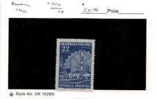 Argentina, Postage Stamp, #700 Mint LH, 1962 Industry