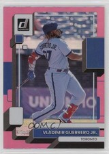 2022 Donruss Variation Holo Pink Vladimir Guerrero Jr (One Hand On Bat) #113 b4d