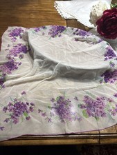 glentex scarf Silk  Rayon Mix Flora Hand rolled 30x30