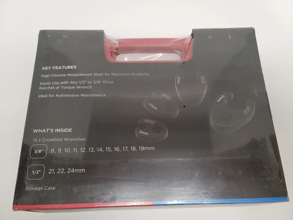 Juego de llaves de pie de gallo NEIKO 8 - 24 MM 03324A 3/8" y 1/2" unidad 15 piezas NUEVO PRECINTADO Foto 2 de 4