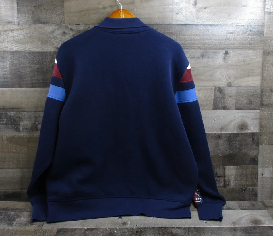 Chaqueta Puma by Rihanna Mujer Mediana Azul Marino Blanco Colorblock Pista Cremallera Completa Logo Foto 3 de 4