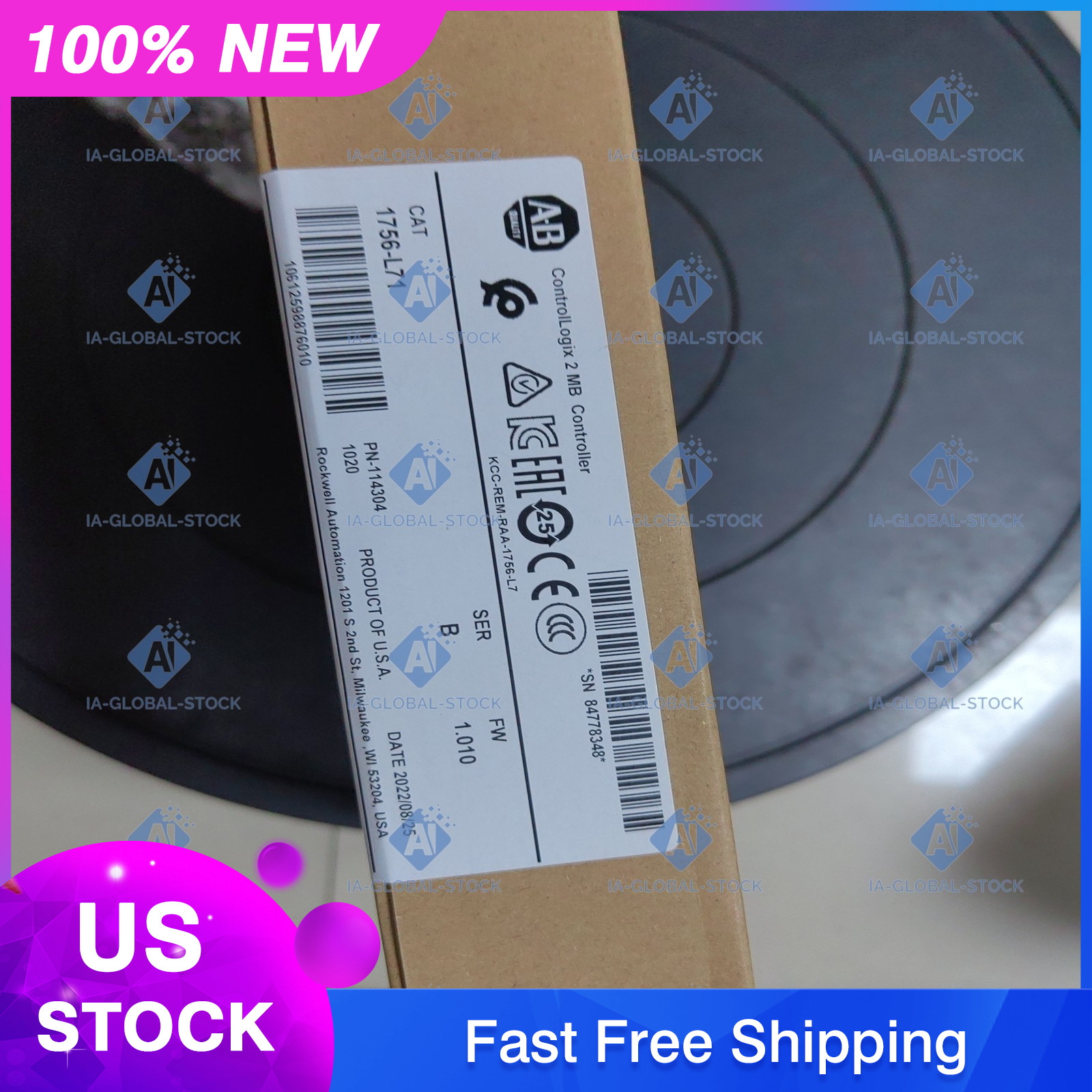 One Brand New 1756-L71 Allen-Bradley Free Shipping + Warranty