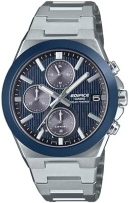 CASIO EDIFICE EFS-S650YD-2AJF Chronograph Solar Watch Blue Ceramic Bezel F/S NEW