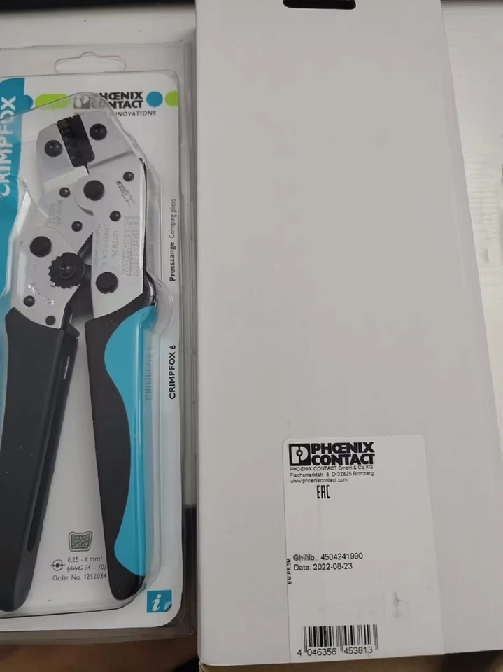 PHOENIX CRIMPFOX 6 1212034 crimping pliers - Image 2 of 3