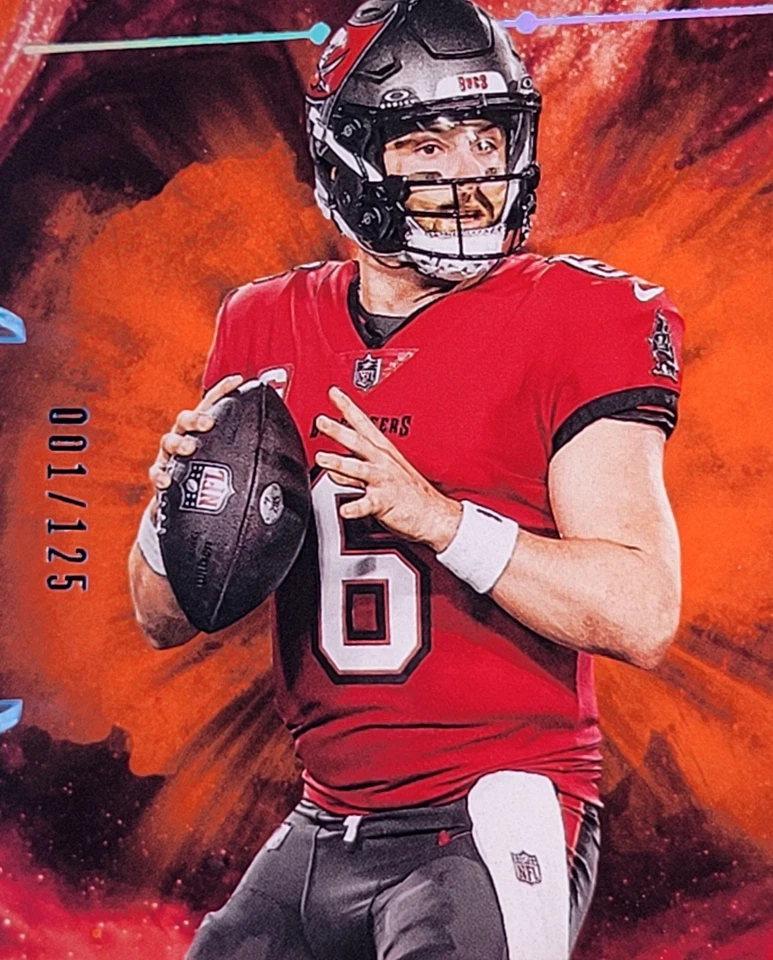 2024 Panini Origins - Baker Mayfield #15 Orange First On Print /125 - Image 2 of 3
