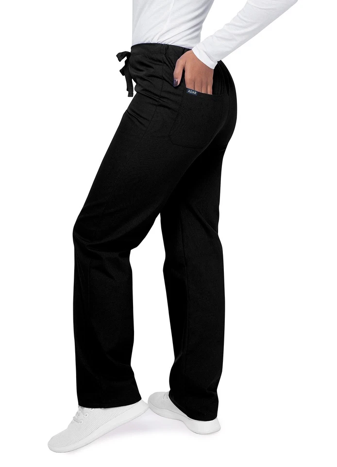 Adar Men Women Medical Nursing Uniform Multi Pocket Scrub Tapered Leg Pants - Image 3 of 4