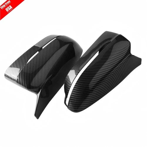 2pcs Real Carbon Fiber Mirror Cover Cap For BMW G20 G21 G22 G30 G31 G11 G14 G15