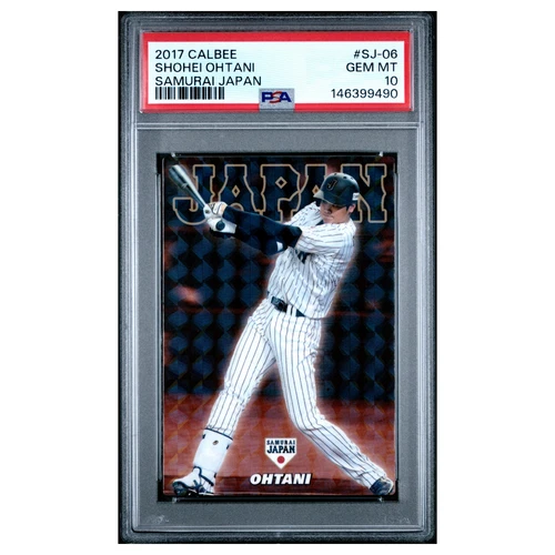 SHOHEI OHTANI #SJ-06 psa 10 2017 Calbee samurai japan Baseball Card MLB