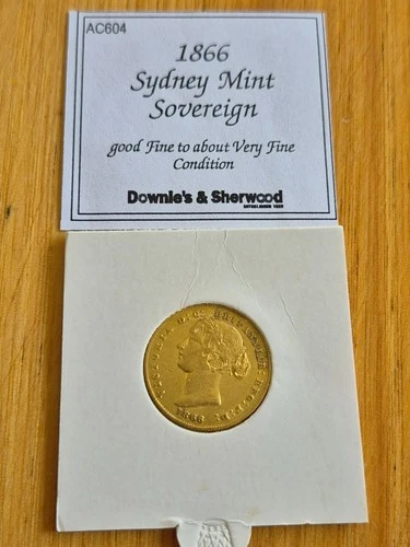 1866 Victoria Gold Sovereign — photo from the most recent tracked eBay sale
