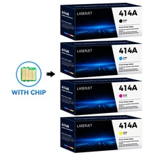 4PK For HP 414A Toner W2020A for Color LaserJet Pro M454dn MFP M479fdn M479fdw