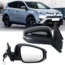 Right Side Door Mirror Compatible with Toyota RAV4 2013-2018 Heated with Blind S