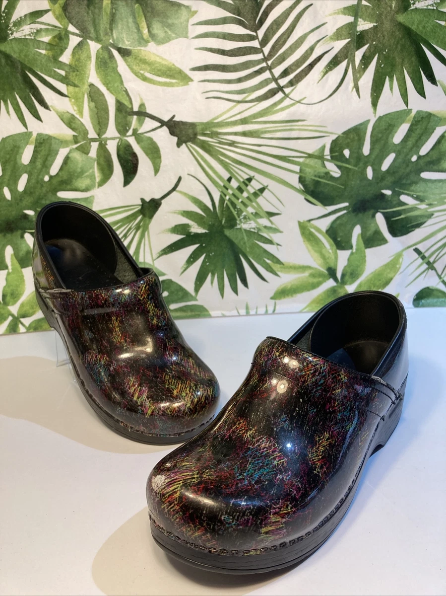 Dansko 41 US Size 8 Multicolor Unique Pixels Clogs eBay
