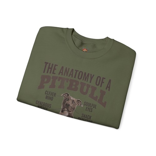 Lustiges Sweatshirt Anatomy of A Pitbull Pitbull Haustierliebhaber Dogdad Dogmom Geschenk - Bild 8 von 33