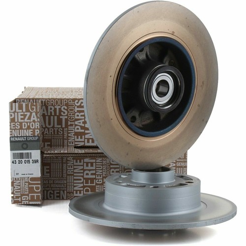 Kit Frein Arrière Origine Renault : 2 Disques + 4 Plaquettes + Roulements - Pour Megane III