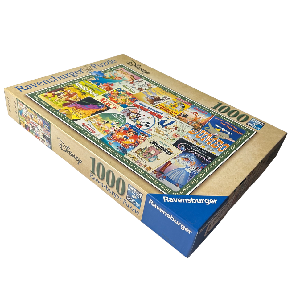 Ravensburger 1000Piece Disney Vintage Posters Jigsaw Puzzle Complete