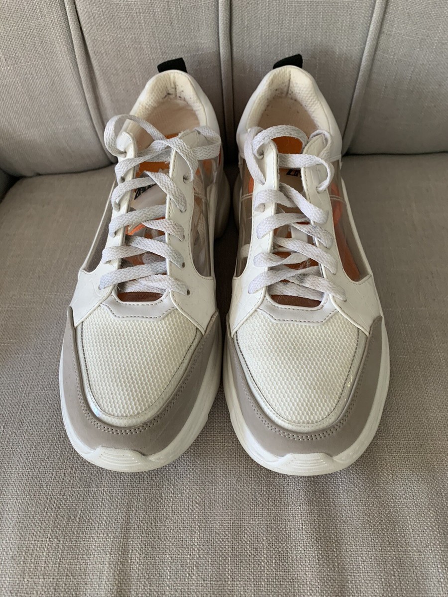 Zara White & Clear See Through Combined Sneakers Womens 42 Zara White & Clear See Through Combined Sneakers Womens 42