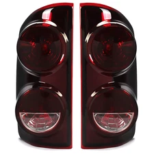 Pair Tail Lights Lamps Red Smoke For 2007-2008 Dodge Ram 1500 07-09 2500 3500