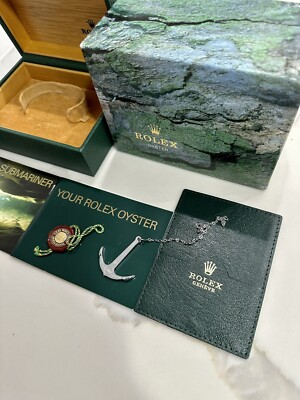 GENUINE Vintage Rolex Submariner 14060 M Watch Box Booklet Anchor