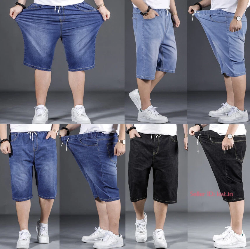 Mens stretch hotsell jeans shorts