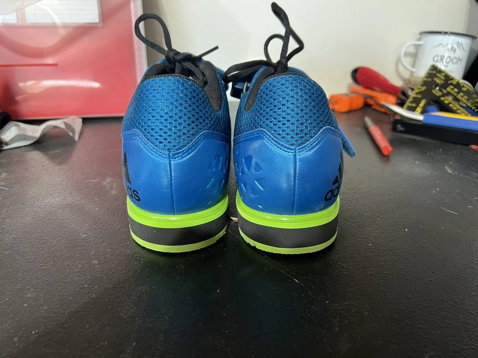 Adidas Powerlift 3 Azul Talla 10 AQ3331 ¡Usado Una Vez!! Foto 3 de 4