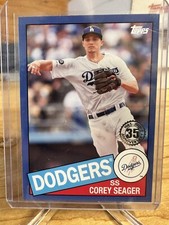 2020 TOPPS 85TB-22 COREY SEAGER 35TH ANNIVERSARY 1985 RETRO BLUE PARALLEL DODGER