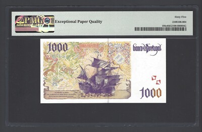 Portugal 1000 Escudos 12-3-1998 P188c Uncirculated Grade 65